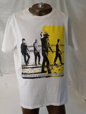 U2 Innocence & Experience Tour 2015 Licensed Concert T-Shirt XL Kenya White